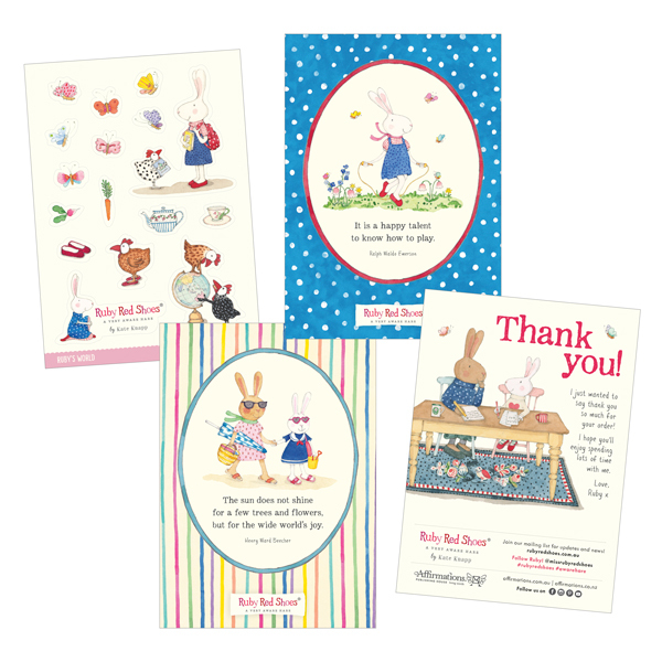 Ruby Red Shoes Doll and London and Paris Books Bundle Affirmations