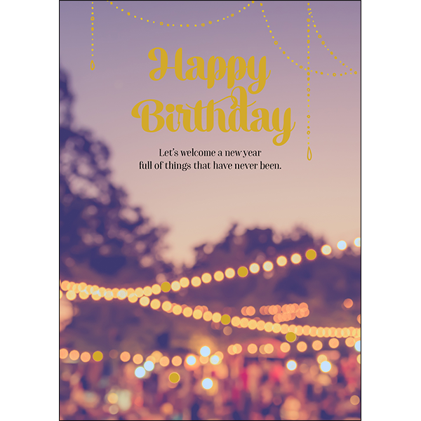 Happy Birthday Card  Affirmations Publishing House