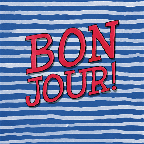Friendship card - Bonjour! | Affirmations Publishing House