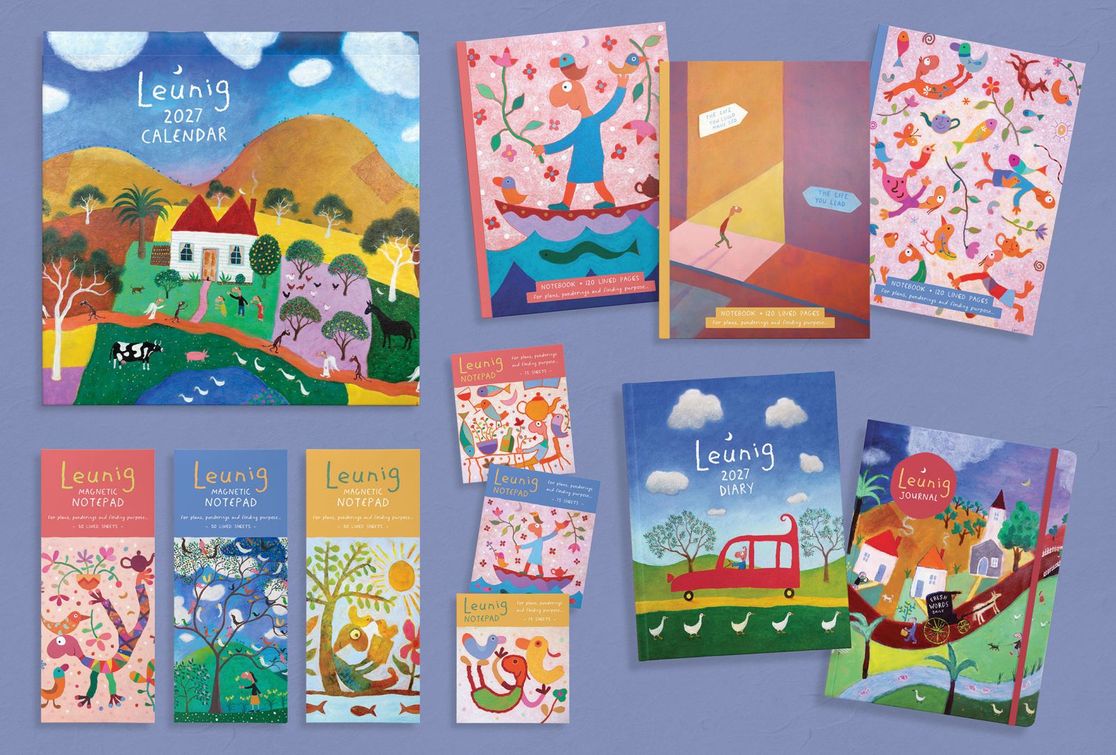 Leunig 2027 calendar, notebooks and stationery collection