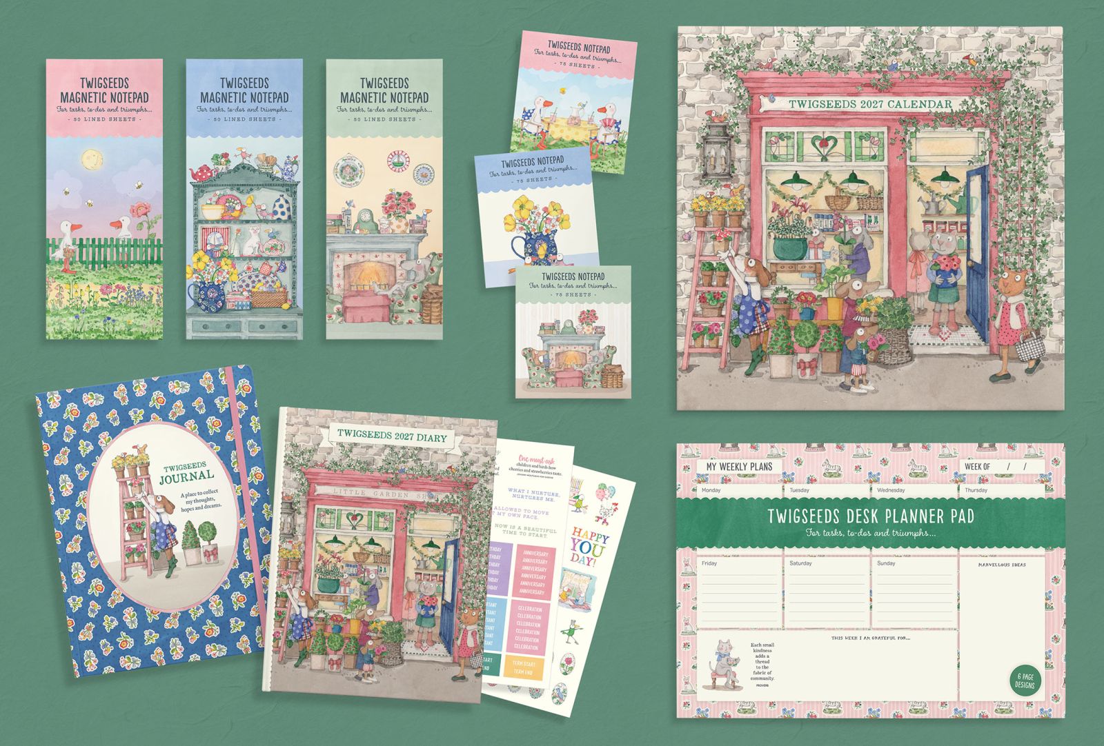 Twigseeds 2027 diary, calendar and stationery collection