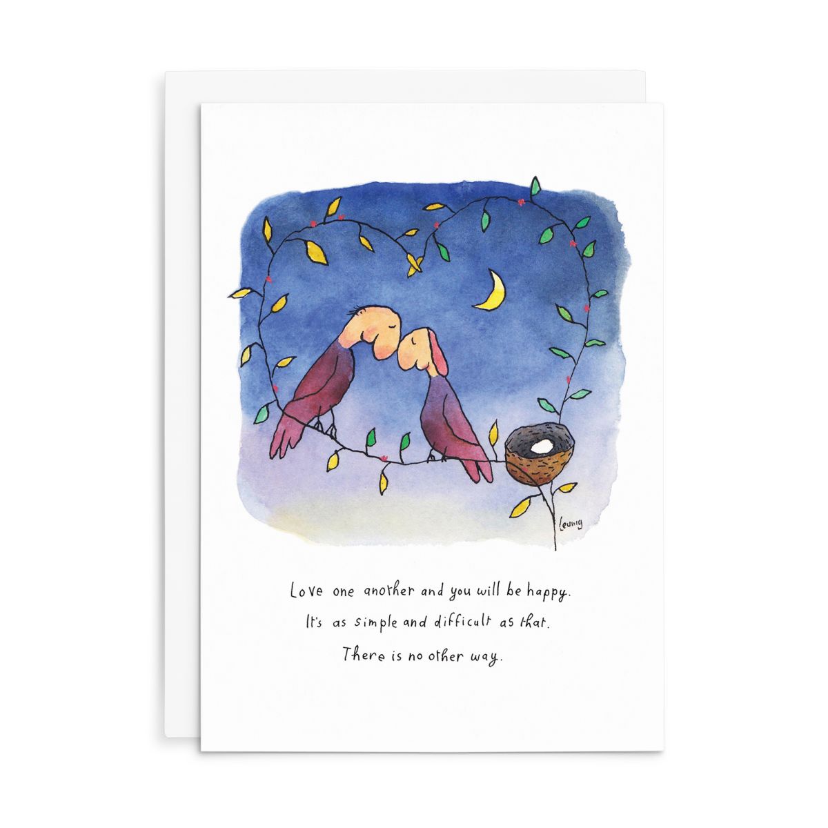 Michael Leunig love one another greeting card