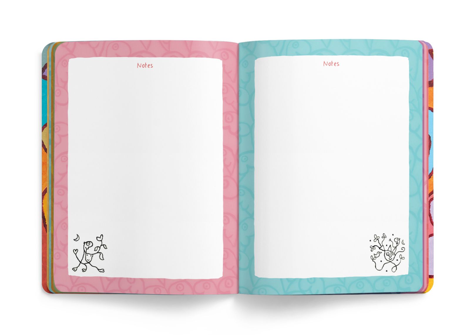 Leunig journal shown open beside its illustrated cover