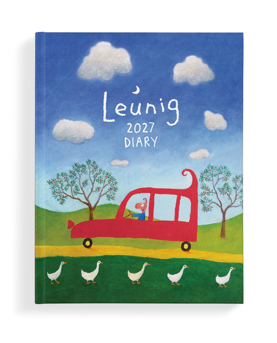 Leunig 2027 Diary with a red car and geese