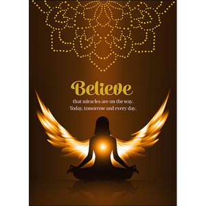 A115 - Believe That Miracles Are On The Way - Spiritual Greeting Card