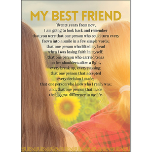 A118 - My best friend spiritual greeting card