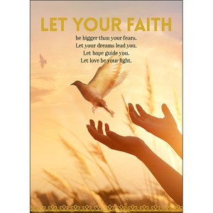 A121 - Let your faith spiritual greeting card