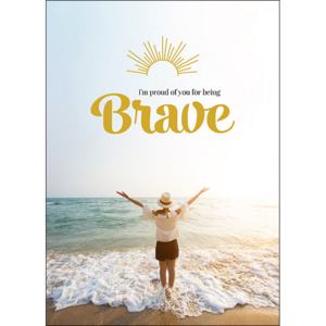 A125 - Brave - Spiritual Greeting Card