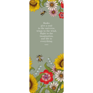 ABB001 - Books give a soul - Bee Bookmark