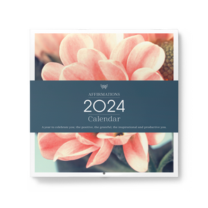Affirmations 2024 Wall Calendar - Pink 