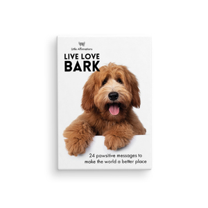 DBA - Live Love Bark - 24 affirmation cards + stand