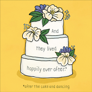J019 - Happily ever after wedding greeting card