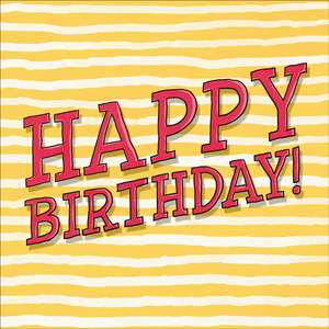 J026 - Happy Birthday - Greeting Card