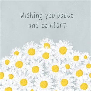 J028 - Wishing You Peace - Sympathy Card