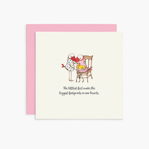 K191 - The Littlest Feet - Twigseeds Greeting Card