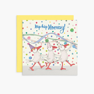 K229 - Hip-Hip Hooray! - Twigseeds Greeting Card