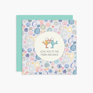 K246 - Love you to the moon and back - Twigseeds Love Card