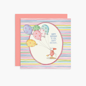 K262 - Balloons - Twigseeds Birthday Card