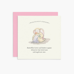 K291 - Butterflies hover - Twigseeds Sympathy Card