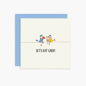 K336 - Let's Eat Cake! - Twigseeds Birthday Card