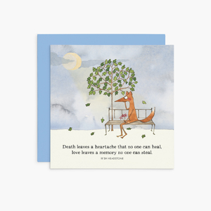 K363 - Death leaves a heartache - Twigseeds Sympathy Card