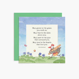 K364 - May green be the grass - Twigseeds Greeting Card