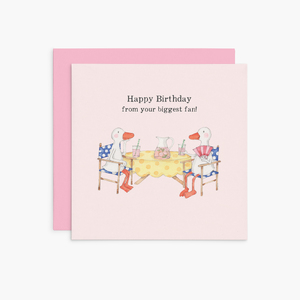 K366 - Happy Birthday from your biggest fan! - Twigseeds Birthday Card