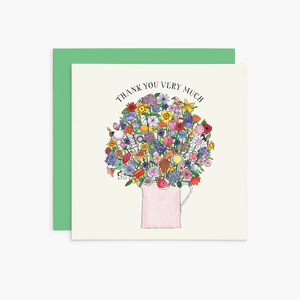 K058 - Bunch of flowers - Twigseeds Thank You Card