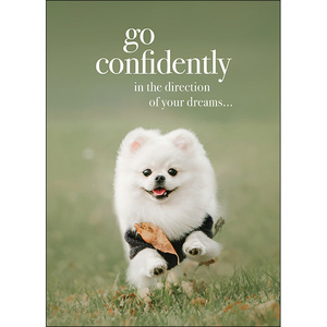 M105 - Go Confidently - Animal Greeting Card