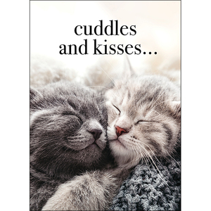 M115 - Cuddles And Kisses - Animal Greeting Card