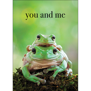 M137 - You And Me - Frog Greeting Card