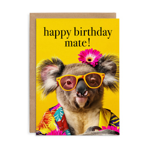 M150 - Happy birthday mate! - Koala Birthday Card