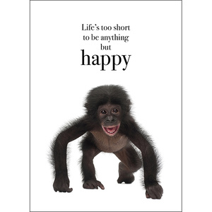 M62 - Happy - Animal greeting card