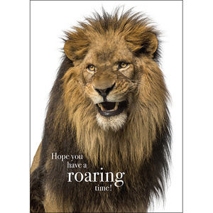 M81 - Roaring time - Animal greeting card