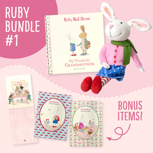 Ruby Red Shoes Doll and Grandmother Book Bundle 
