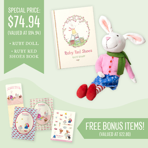 Ruby Red Shoes Doll & Ruby Red Shoes Book Bundle