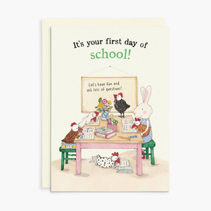 RGC015 - It's Your First Day Of School - Ruby Red Shoes Greeting Card