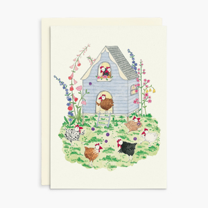 RGC016 - Chickens - Ruby Red Shoes Greeting Card