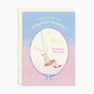 RGC020 - Wishing you the most delightful birthday! - Ruby Red Shoes Greeting Card