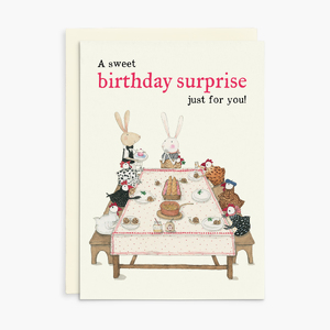 RGC022 - A sweet birthday surprise - Ruby Red Shoes Greeting Card