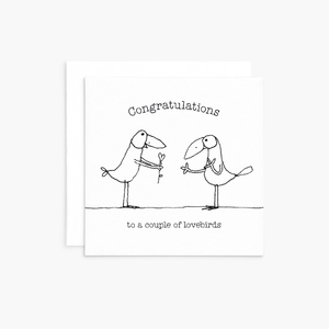 T01 - Love Birds - Twigseeds Mini Congratulations Card