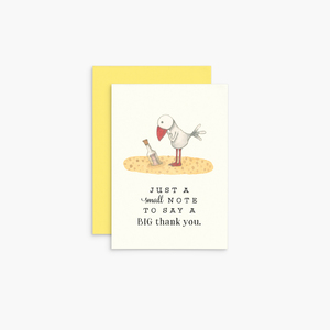 T326 - Just A Small Note - Twigseeds Mini Thank You Card