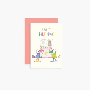 T345 - Cake - Twigseeds Mini Birthday Card
