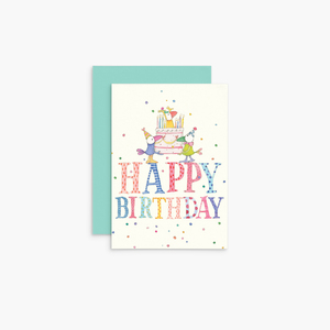 T362 - Happy Birthday - Twigseeds mini Birthday card