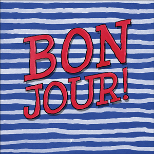 TJ014 - Bonjour friendship card