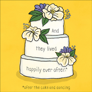 TJ019 - Happily ever after congratulations greeting card