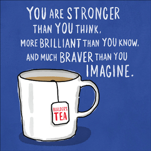 TJ020 - Stronger than you think mini inspirational card