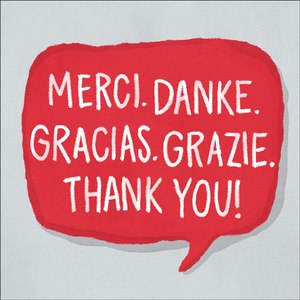 TJ023 - Merci mini thank you card