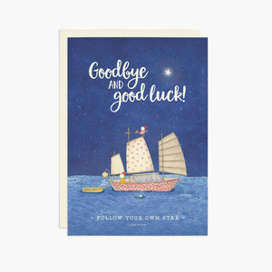 Tjc001 - Follow Your Own Star - Twigseeds Jumbo Farewell Card