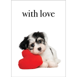 TM01 - With Love - Dog Mini Card